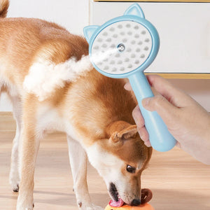 Transform Your Pet Grooming Routine with the Rechargeable Self-Cleaning Pet Grooming Brush With Mist