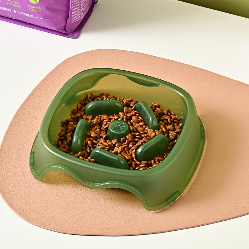 Slow Feed Pet Water and Food Bowl Anti-Choking Design