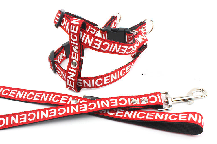 Pet Leash And Collar Adjustable Walking Set