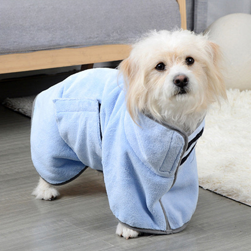Fast-Drying Microfiber Pet Bathrobe Towel