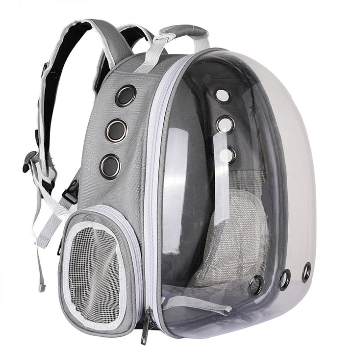 Portable Pet Backpack Carrier Bubble Capsule Design