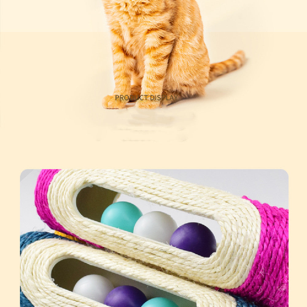 Three Long Sisal Pet Drum Toys