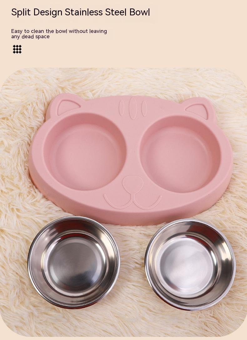 Pet Drinking Water and Food Bowl Rice Basin