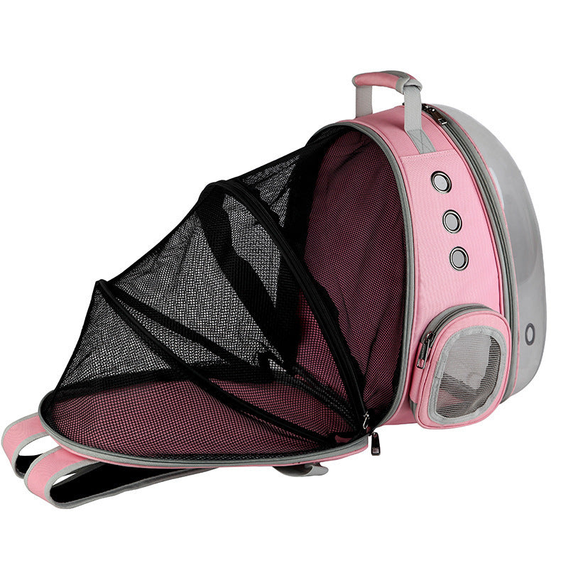 Portable Pet Backpack Carrier Bubble Capsule Design