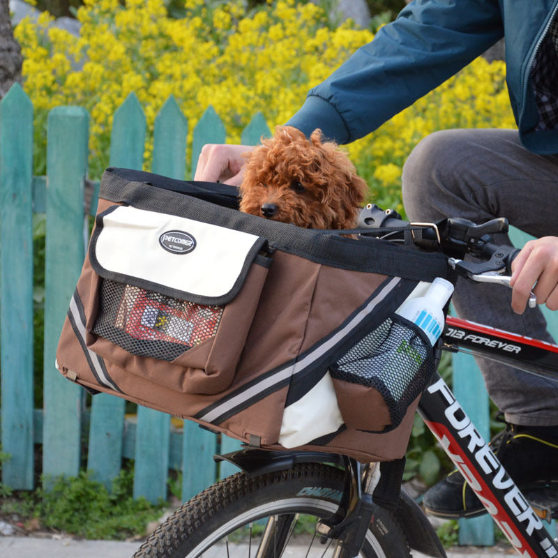 Removable Front Bike Basket Pet Carrier