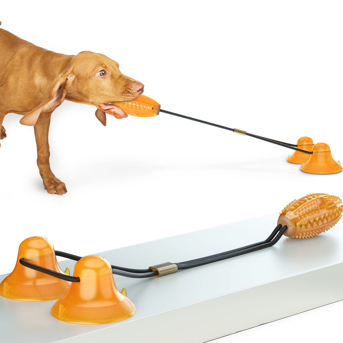 Multifunction Pet Tug Rope And Chew Ball Toy