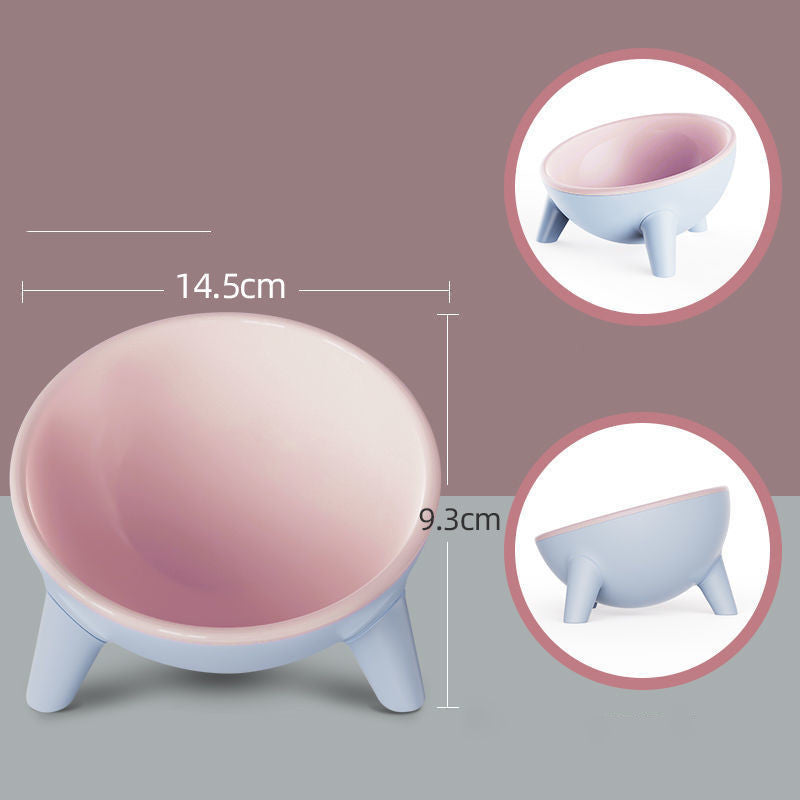 Pet Feeding Bowl With Stand Nordic Color Design