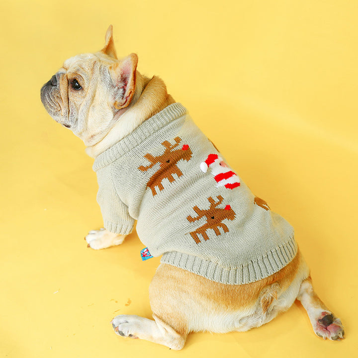 Festive Christmas Sweater Warm Pet Wear