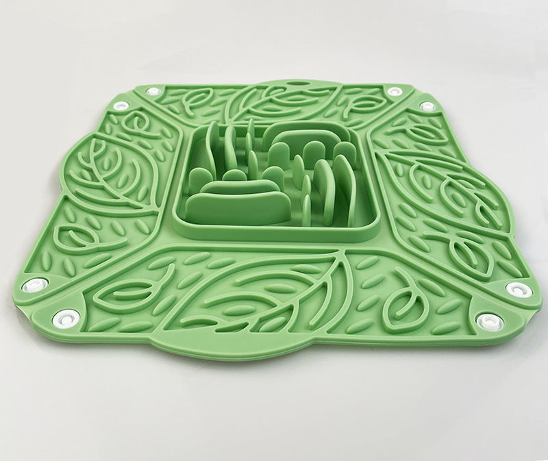 Foldable Silicone Pet Slow Feeder Multi-Functional Bowl