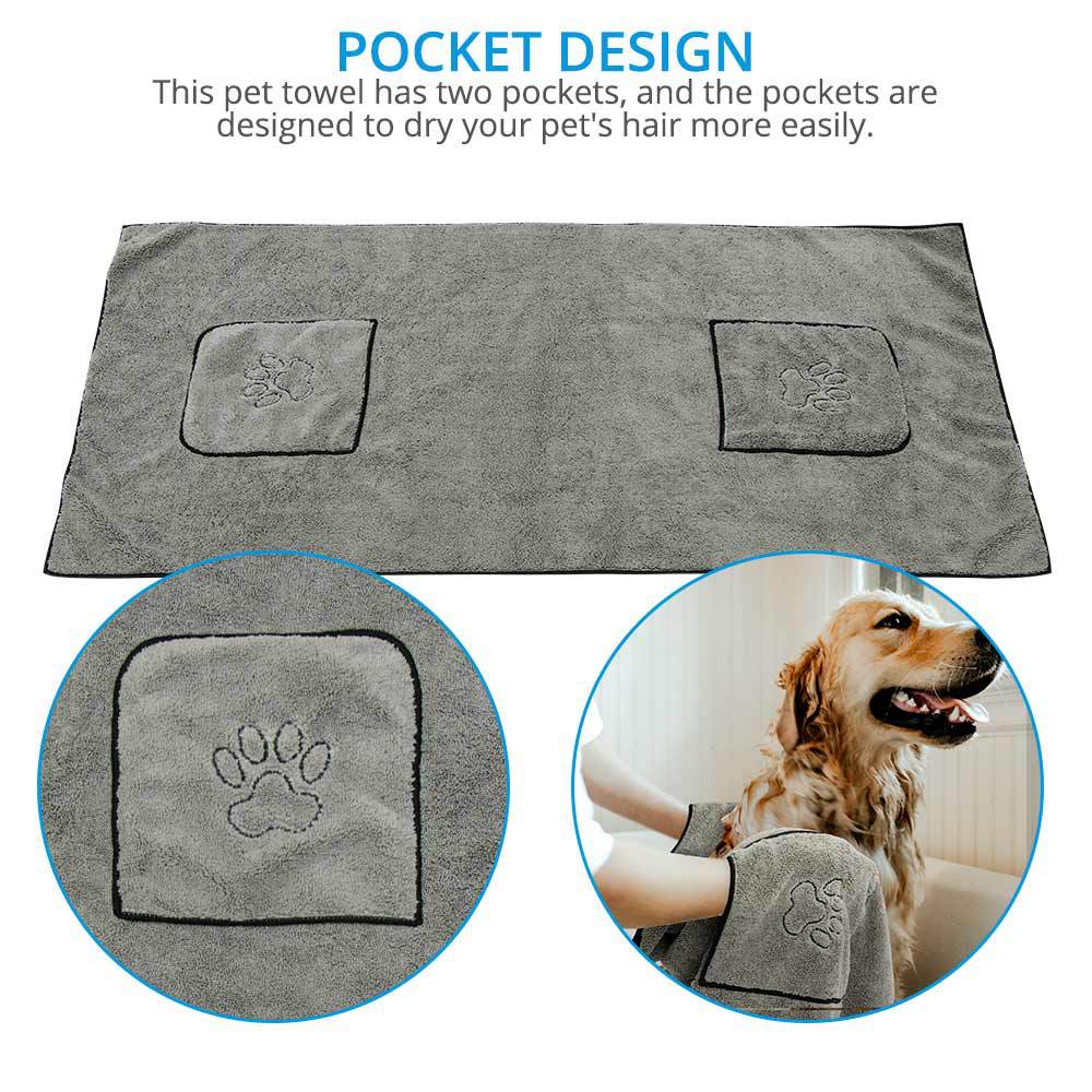 Super Absorbent Large Pet Bathrobe Towel