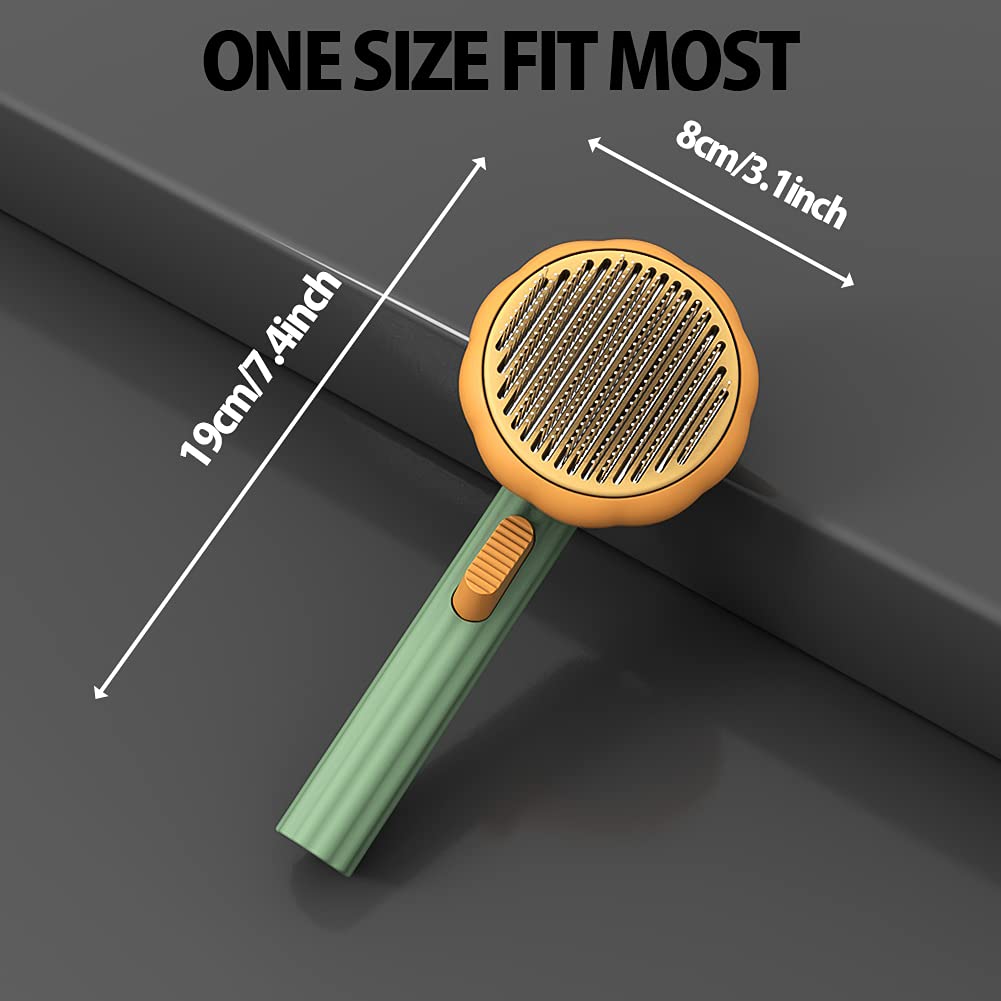 Pumpkin Pet Self-Cleaning Slicker Brush For Grooming