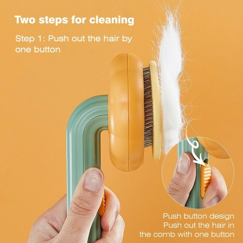 Pumpkin Pet Self-Cleaning Slicker Brush For Grooming