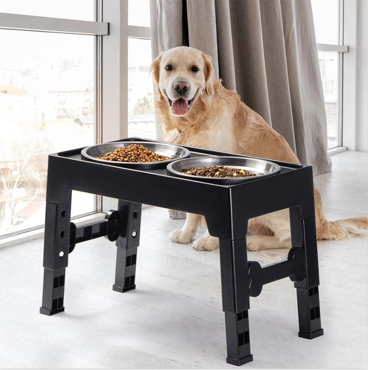 Elevated Pet Feeding Bowl Anti-Tip Neck Protection Medium Large