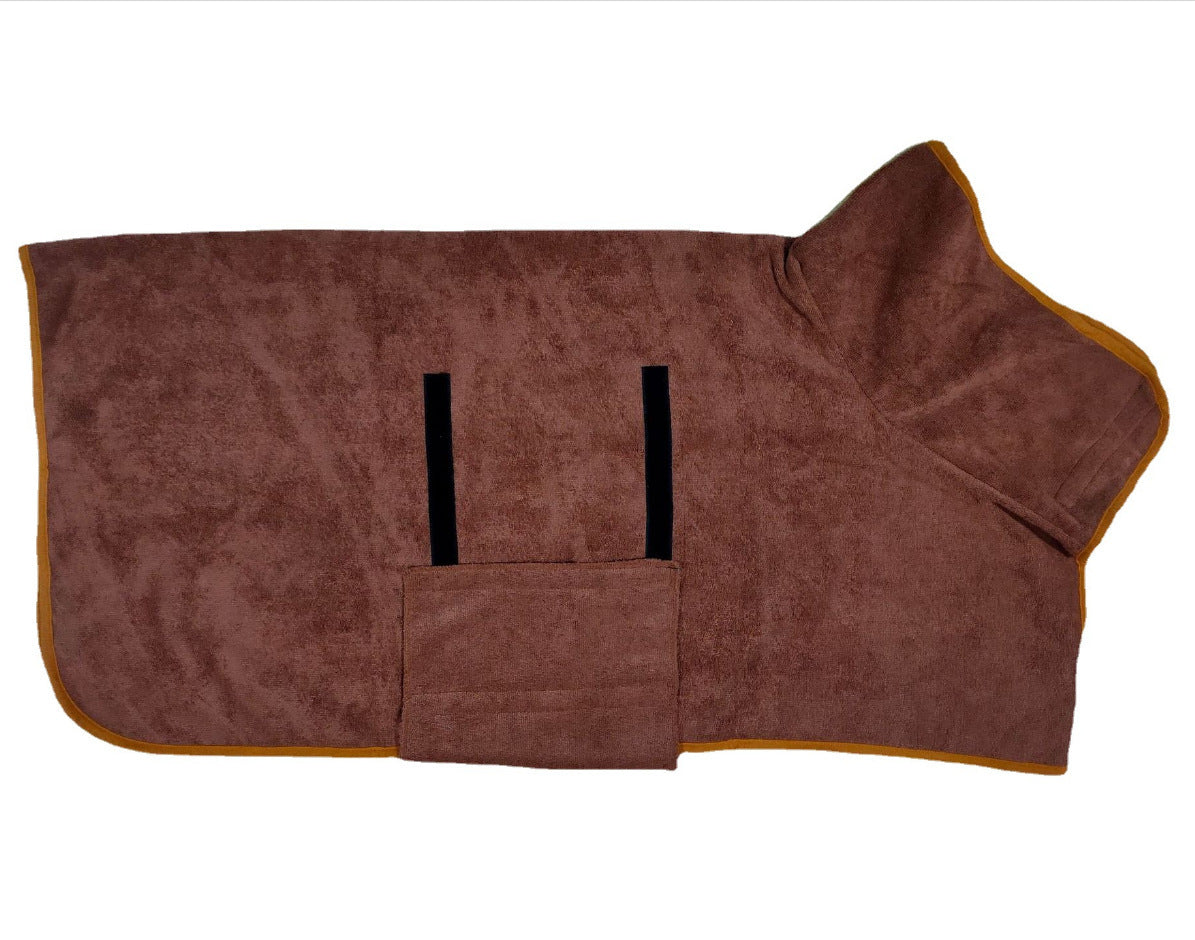 Fast-Drying Microfiber Pet Bathrobe Towel