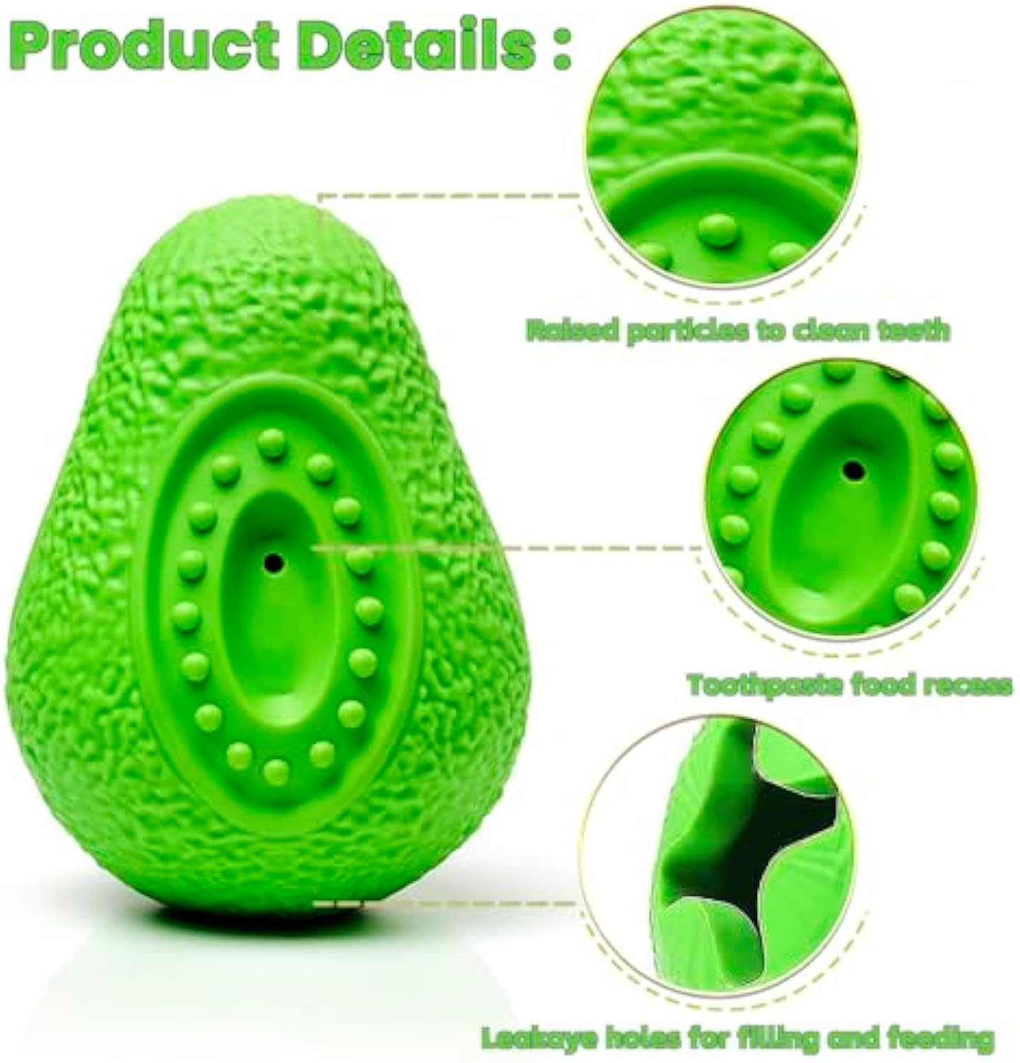 Indestructible Pet Chew Toy Heavy Duty Rubber Teether