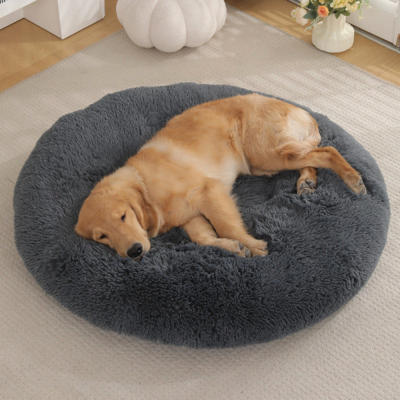 Round Plush Pet Bed Mat