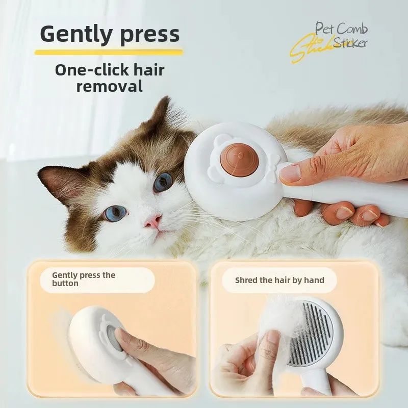 Rechargeable Two-in-One Pet Nail Trimmer Grooming Brush
