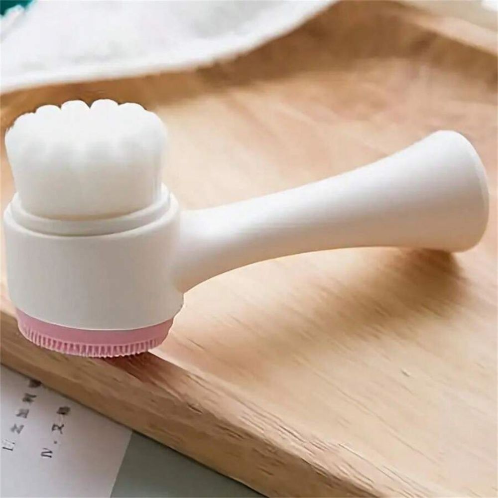 Easy-Clean Nylon Pet Paw Brush Gentle Grooming Tool