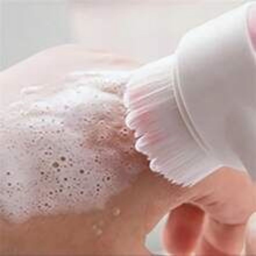 Easy-Clean Nylon Pet Paw Brush Gentle Grooming Tool