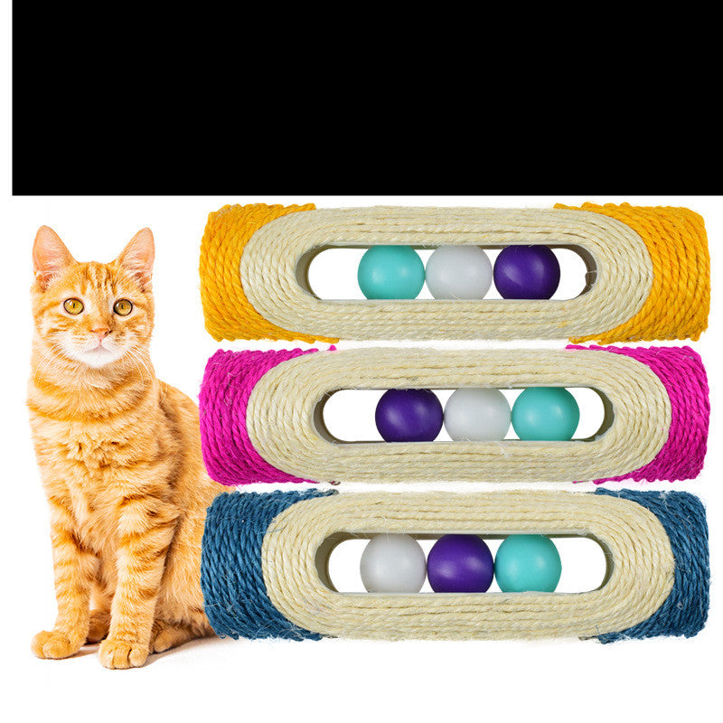 Three Long Sisal Pet Drum Toys