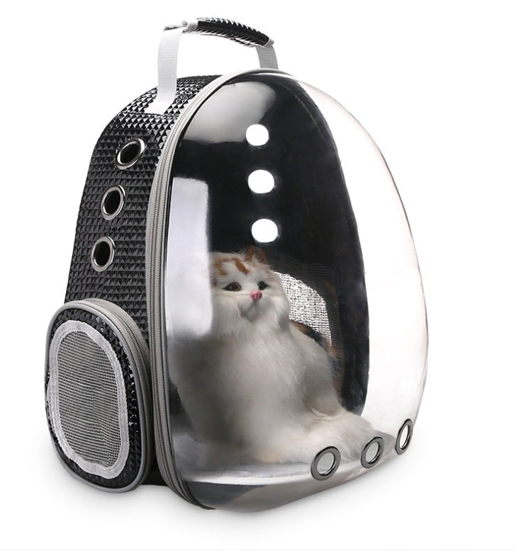 Portable Pet Backpack Carrier Bubble Capsule Design
