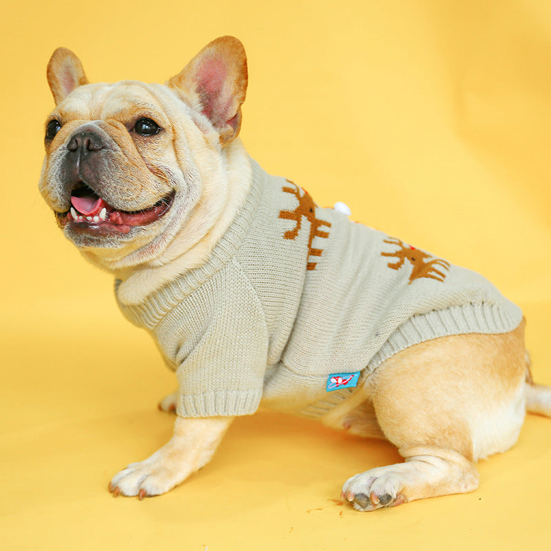 Festive Christmas Sweater Warm Pet Wear