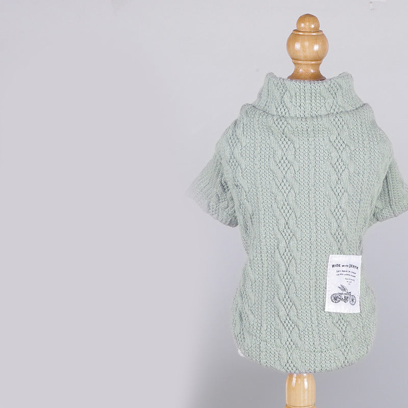 Cozy Knit Pet Sweater Comfortable Warm Wear