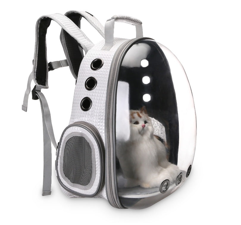 Portable Pet Backpack Carrier Bubble Capsule Design