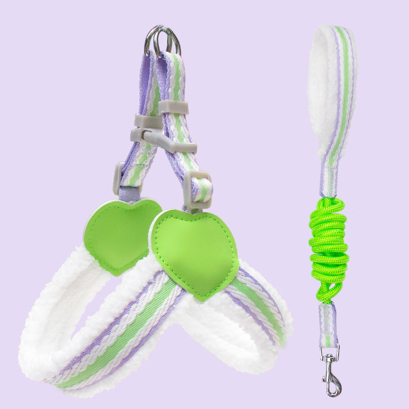 Summer Breathable Pet Leash With Chest Vest Small Medium