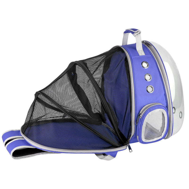 Portable Pet Backpack Carrier Bubble Capsule Design