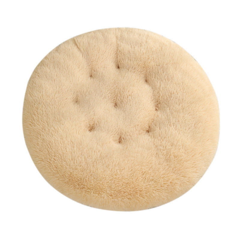 Round Plush Pet Bed Mat