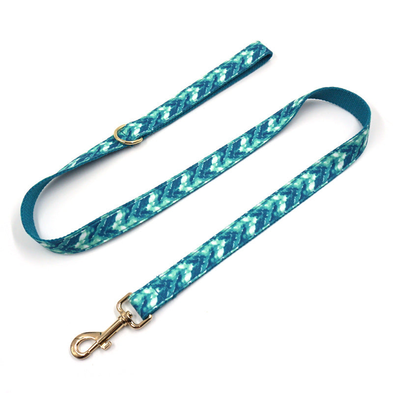 Pet Collar Leash With Decorative Bow