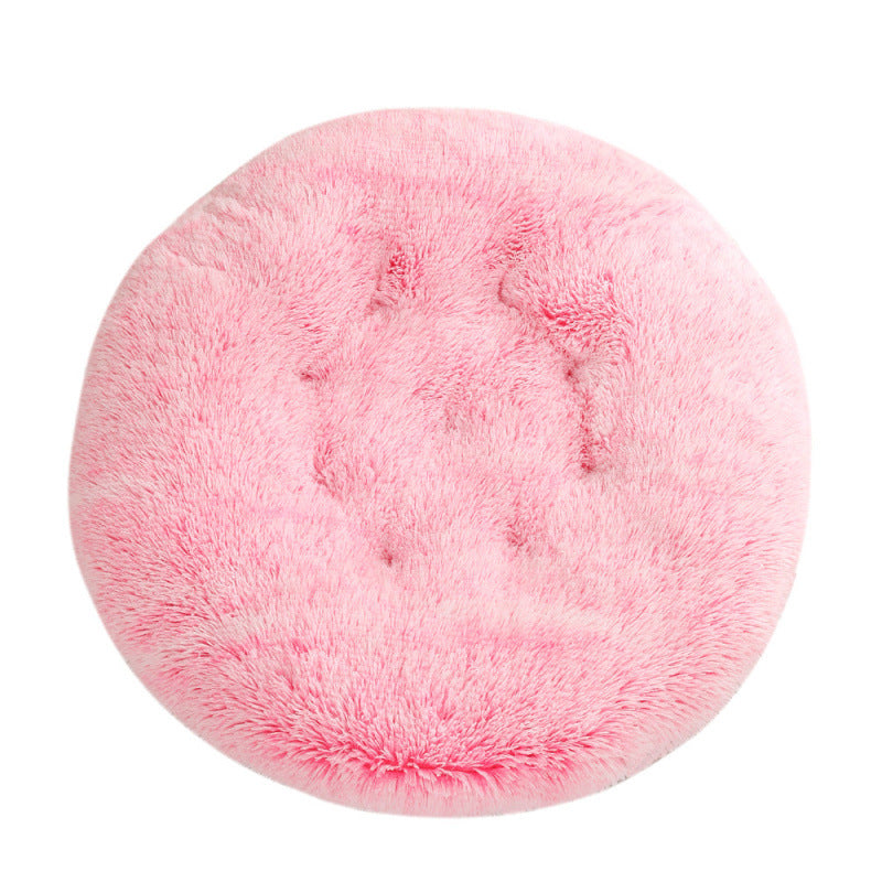 Round Plush Pet Bed Mat
