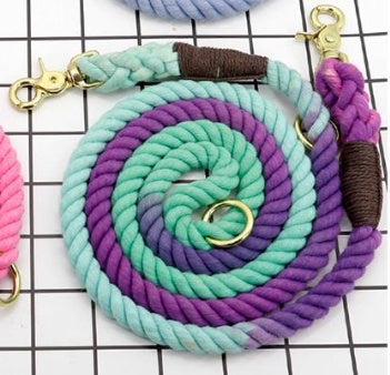 Multi-Color Cotton Pet Long Adjustable Leash
