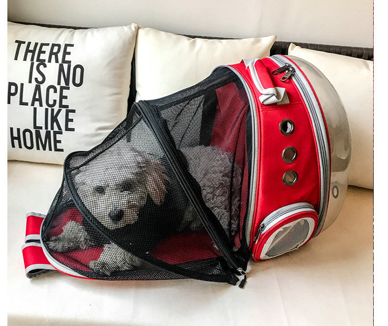 Portable Pet Backpack Carrier Bubble Capsule Design