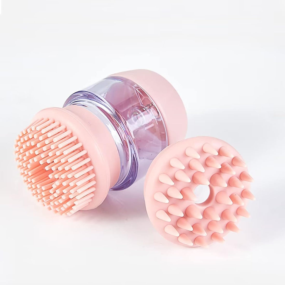 Silicone Pet Bath And Grooming Brush With Dispenser