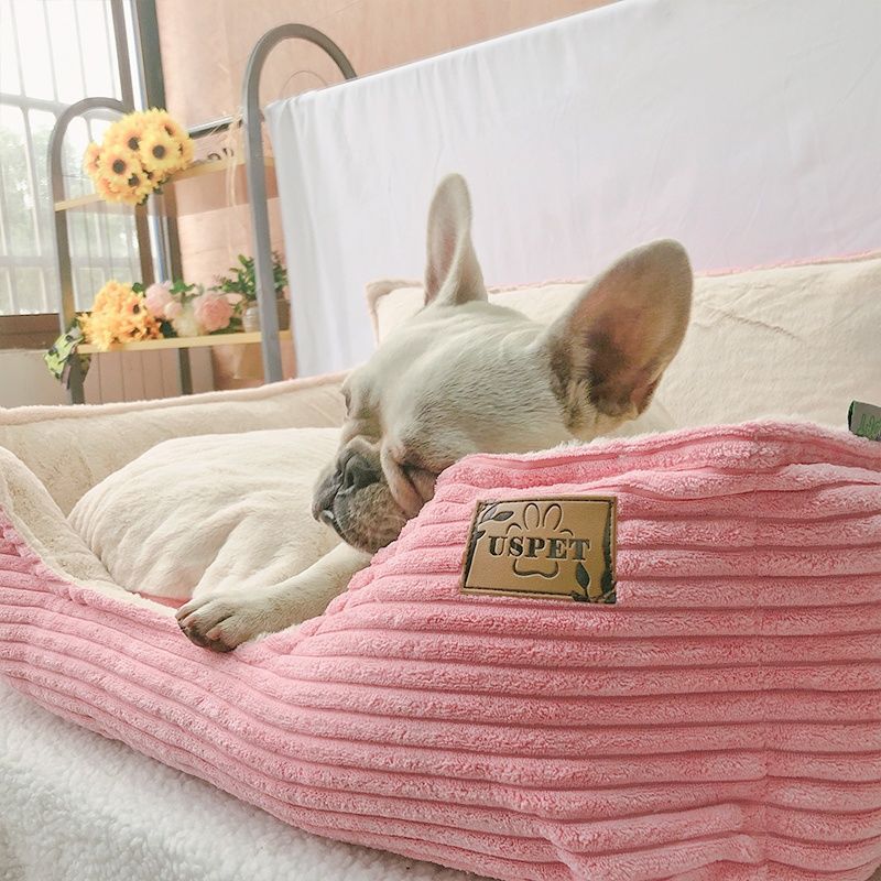 Removable Washable Plush Pet Bed Warm Comfortable