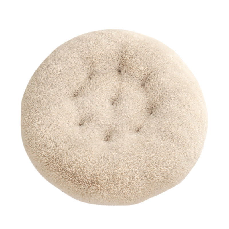 Round Plush Pet Bed Mat