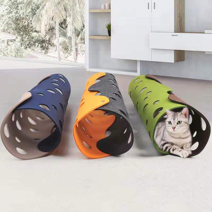 Removable Felt Pet Tunnel Toy for Play