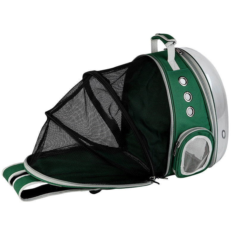 Portable Pet Backpack Carrier Bubble Capsule Design