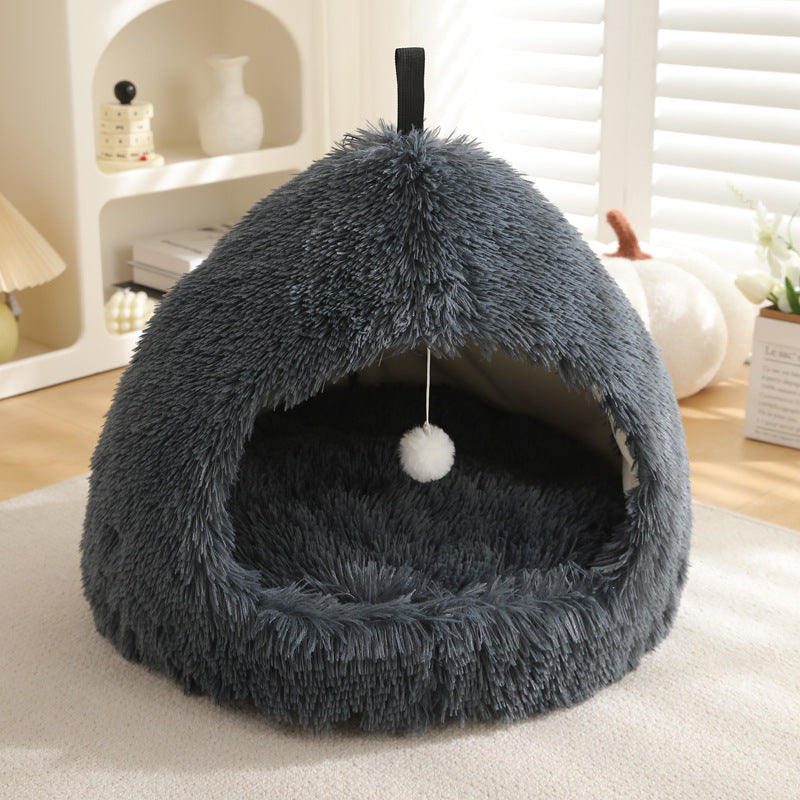 Winter Plush Warm Pet Bed Nest