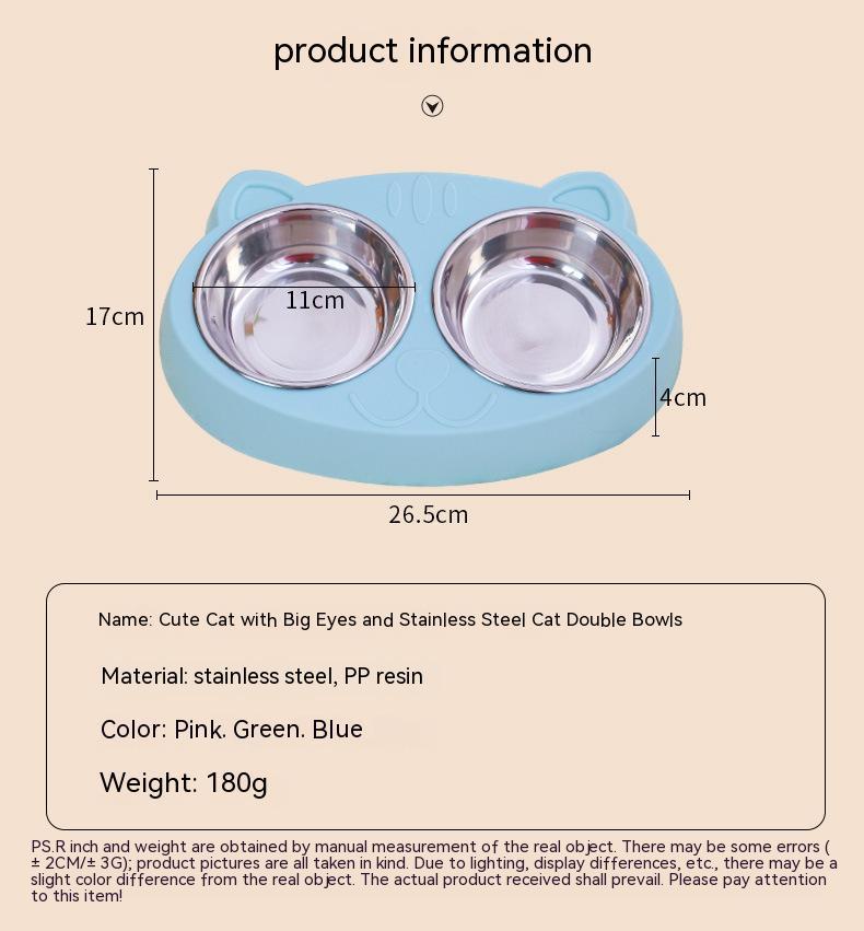 Pet Drinking Water and Food Bowl Rice Basin