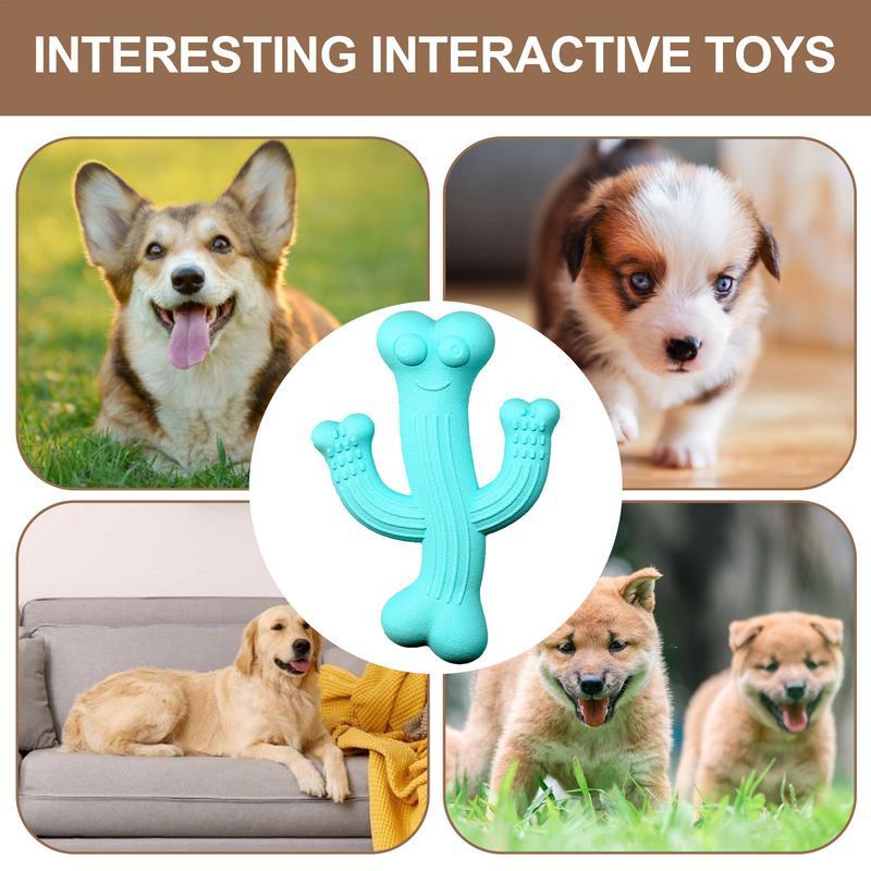 Durable Cactus Pet Chew Toy Interactive Bite Resistant
