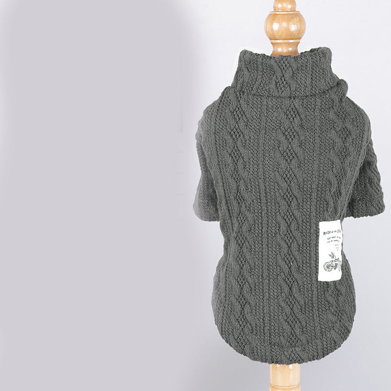 Cozy Knit Pet Sweater Comfortable Warm Wear