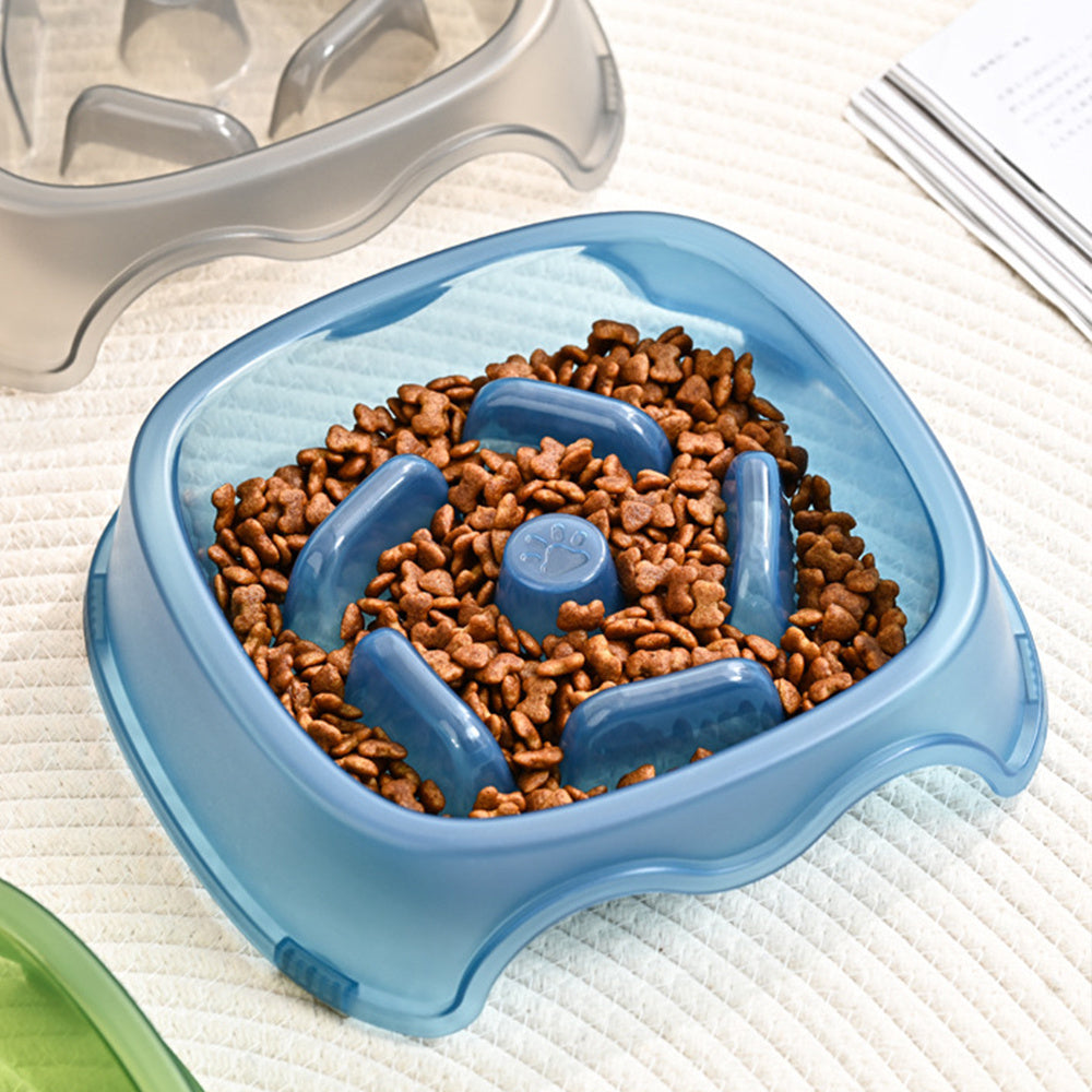 Slow Feed Pet Water and Food Bowl Anti-Choking Design