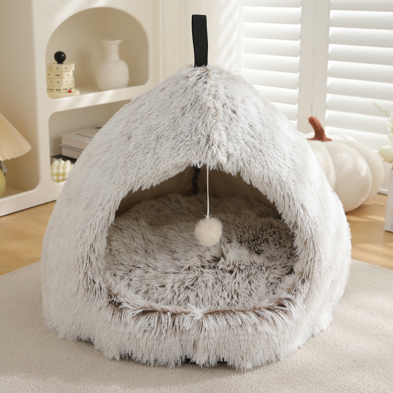 Winter Plush Warm Pet Bed Nest