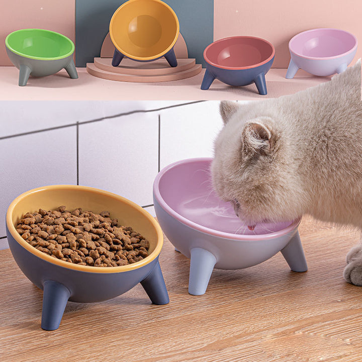 Pet Feeding Bowl With Stand Nordic Color Design