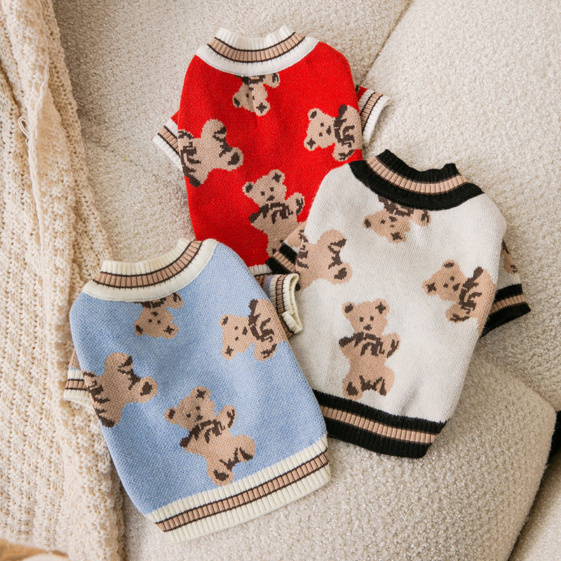 Pet Sweater for Warmth, Simple Knitted Design