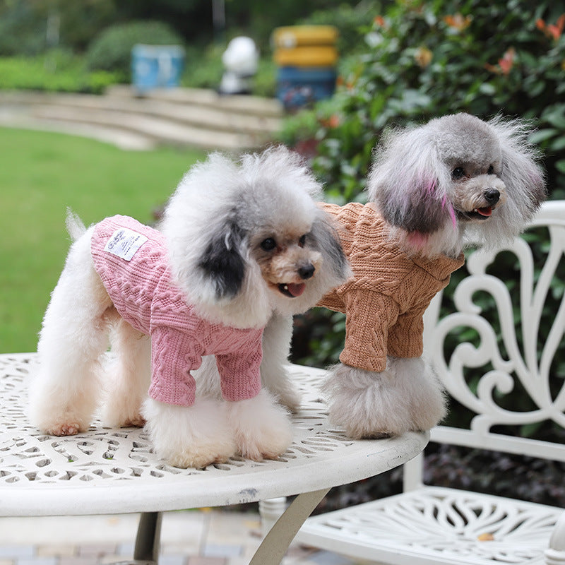 Cozy Knit Pet Sweater Comfortable Warm Wear