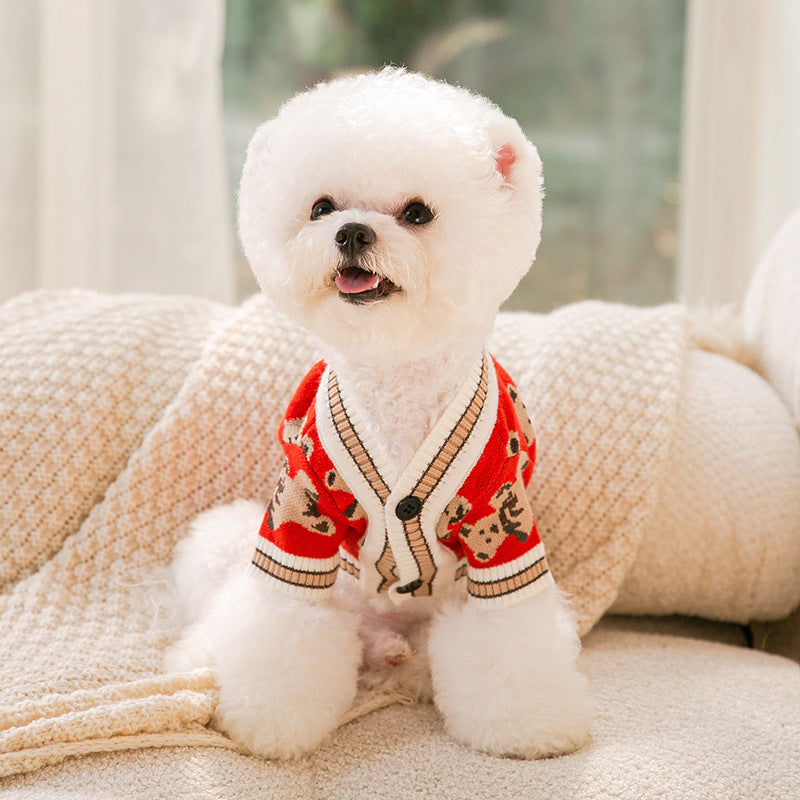 Pet Sweater for Warmth, Simple Knitted Design